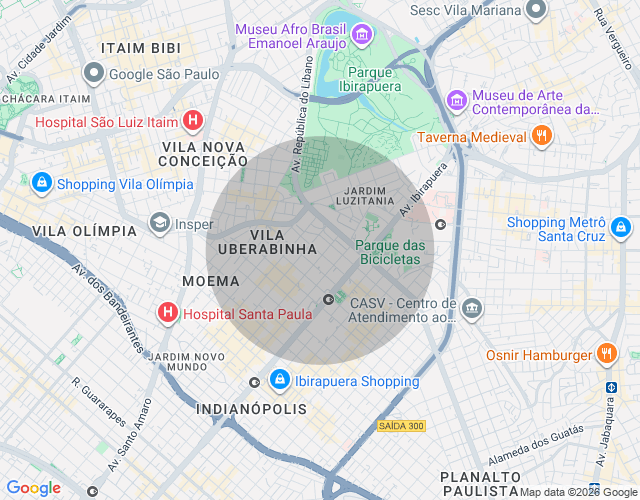 Imóvel no mapa