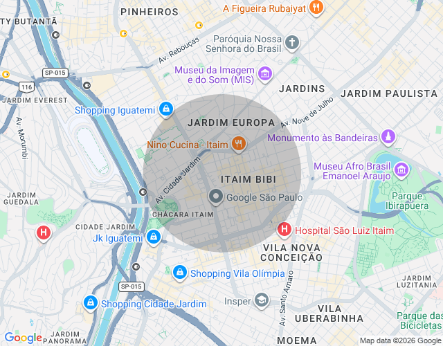 Imóvel no mapa