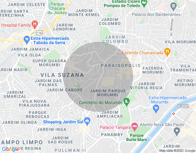 Imóvel no mapa