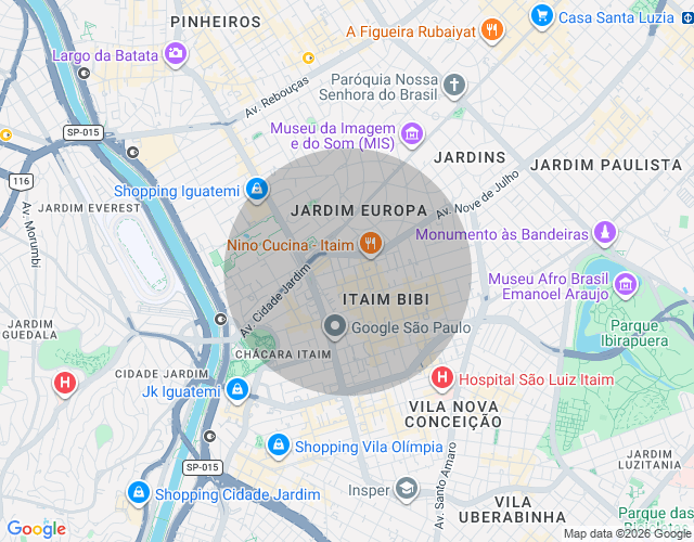 Imóvel no mapa