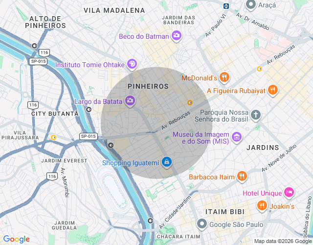 Imóvel no mapa