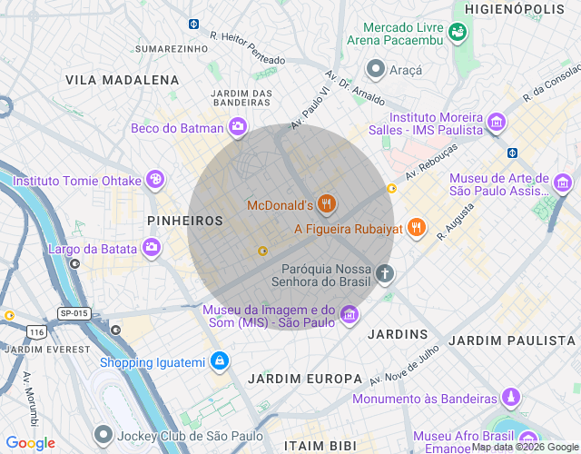 Imóvel no mapa
