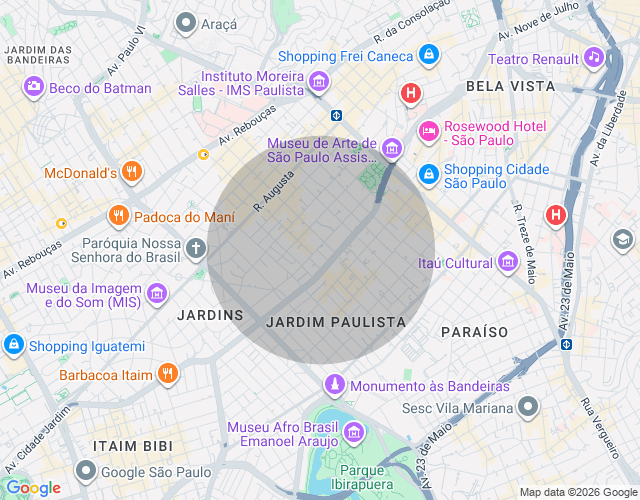 Imóvel no mapa