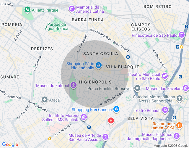 Imóvel no mapa