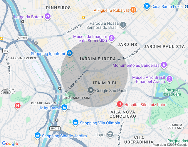 Imóvel no mapa
