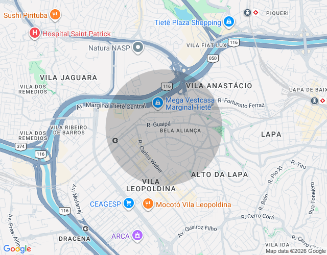 Imóvel no mapa