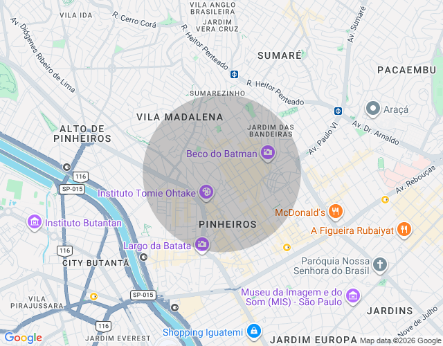 Imóvel no mapa