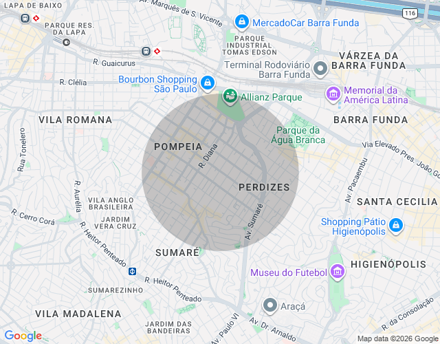 Imóvel no mapa
