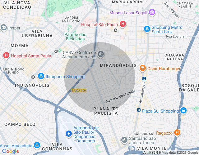 Imóvel no mapa
