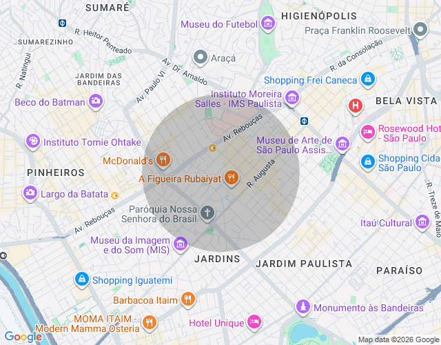 Imóvel no mapa