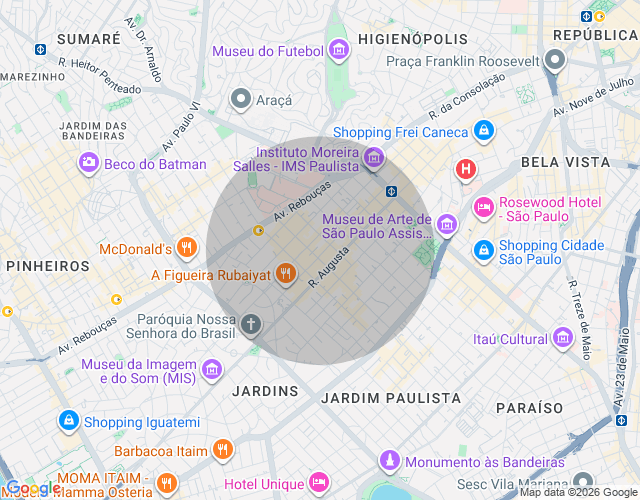 Imóvel no mapa