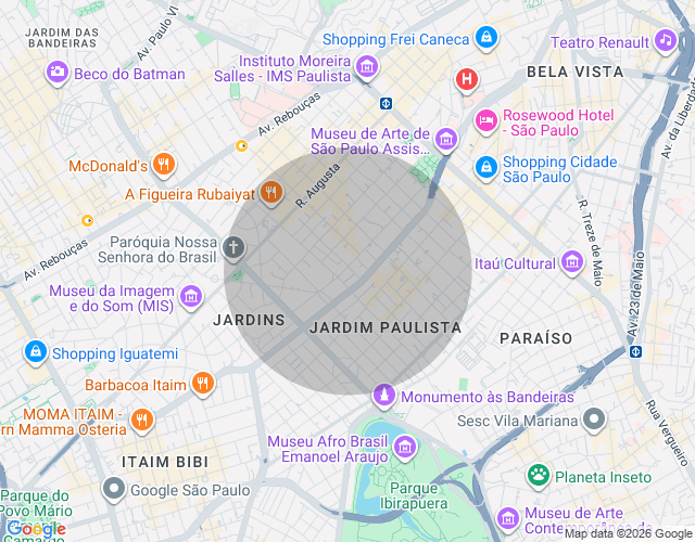 Imóvel no mapa