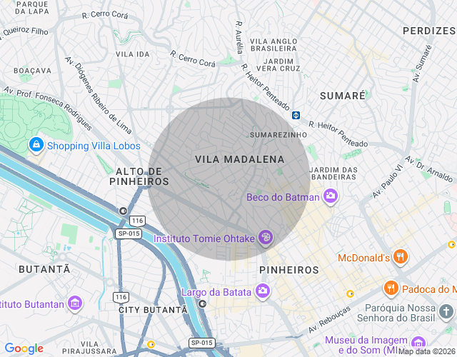 Imóvel no mapa