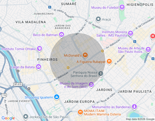 Imóvel no mapa