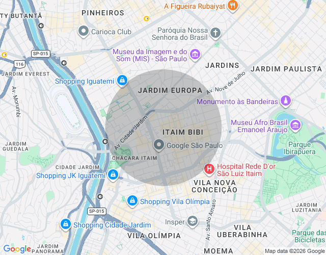 Imóvel no mapa