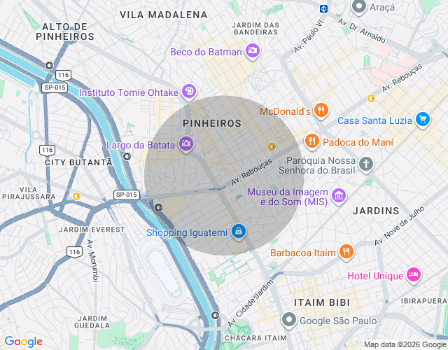 Imóvel no mapa