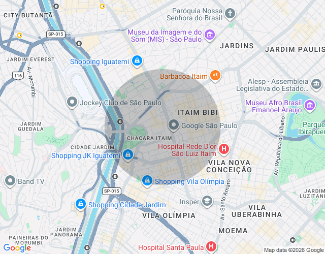 Imóvel no mapa