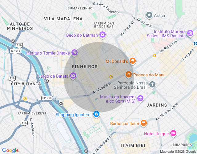 Imóvel no mapa