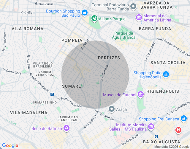 Imóvel no mapa