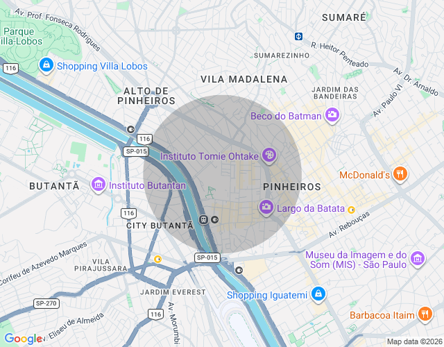 Imóvel no mapa
