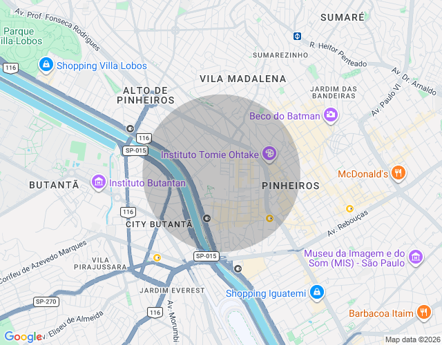 Imóvel no mapa