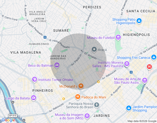 Imóvel no mapa