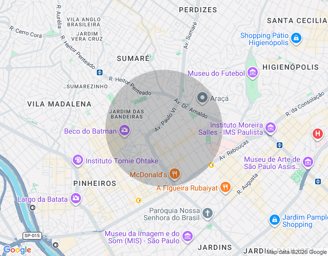 Imóvel no mapa