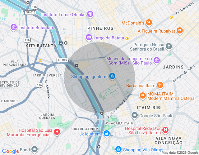 Imóvel no mapa