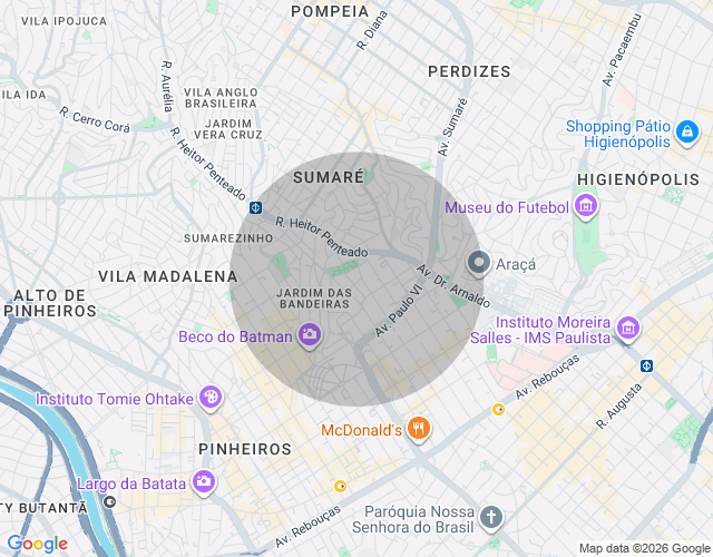 Imóvel no mapa