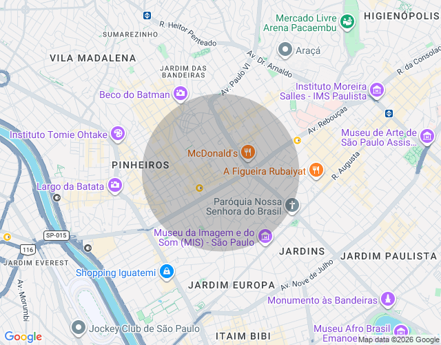 Imóvel no mapa