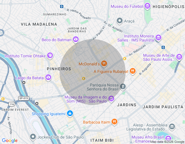Imóvel no mapa