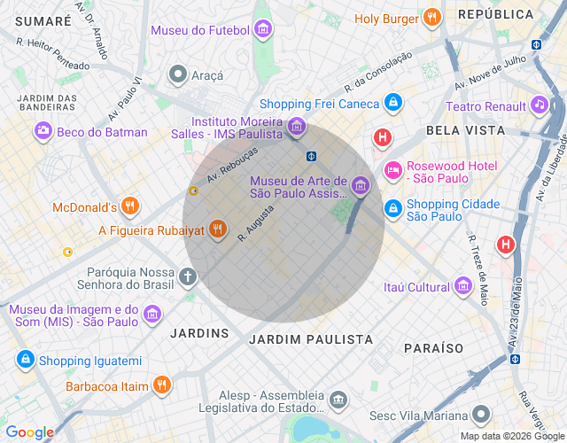 Imóvel no mapa