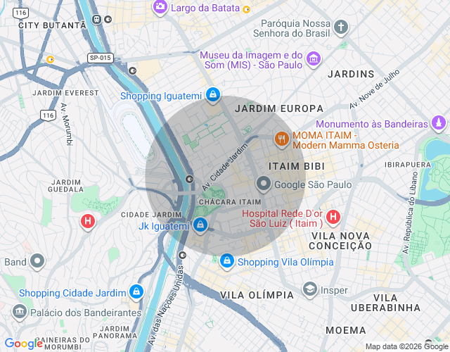 Imóvel no mapa