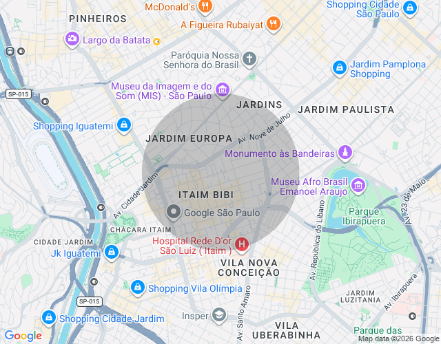 Imóvel no mapa