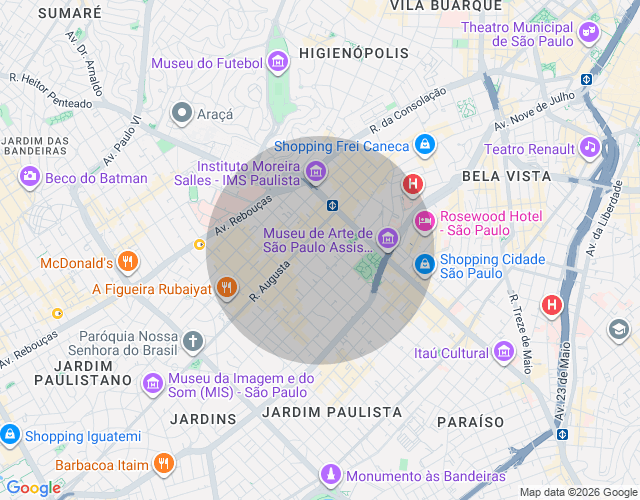 Imóvel no mapa