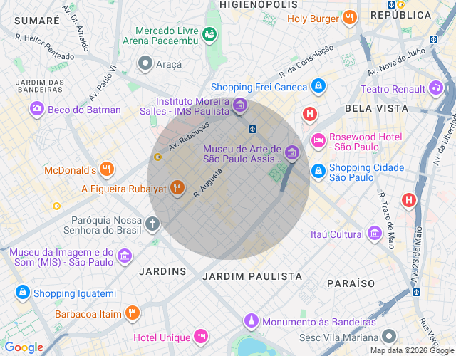 Imóvel no mapa