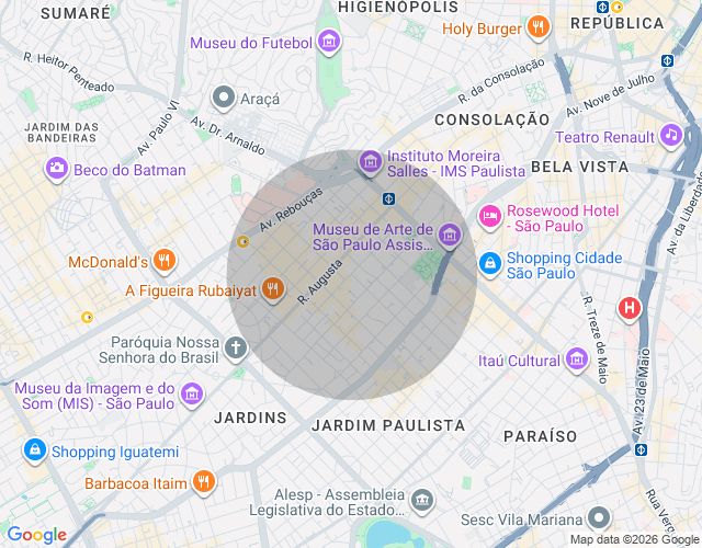 Imóvel no mapa