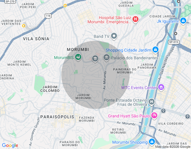 Imóvel no mapa