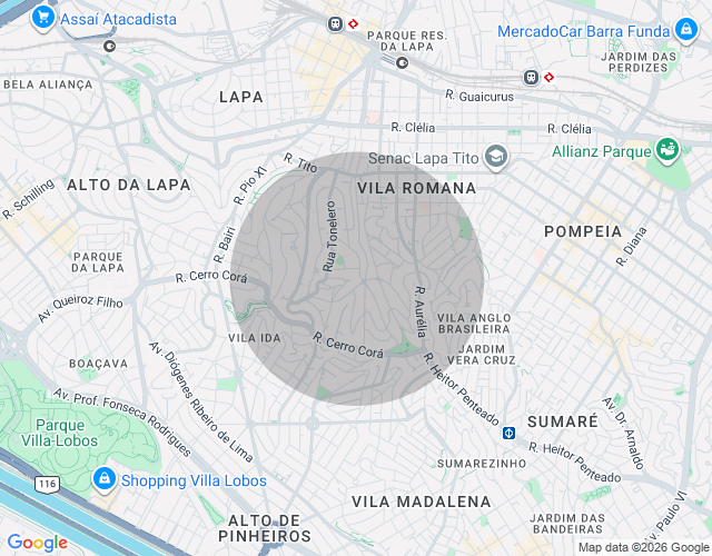 Imóvel no mapa