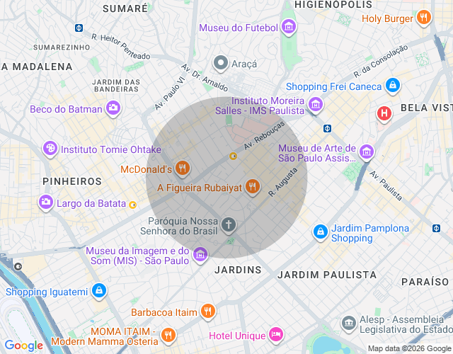 Imóvel no mapa