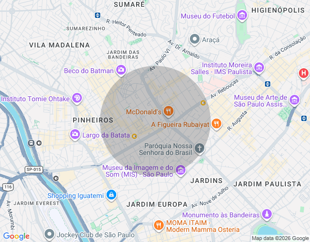 Imóvel no mapa