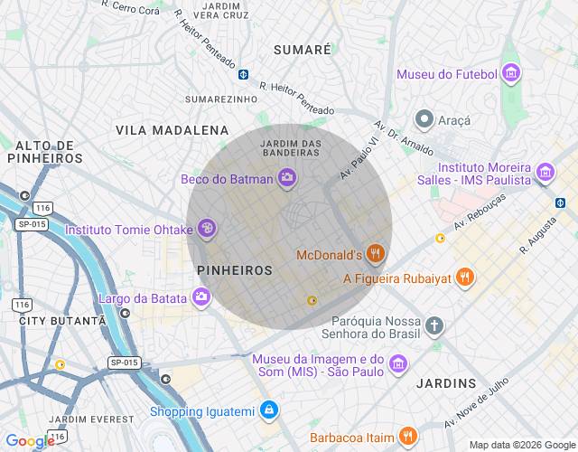 Imóvel no mapa