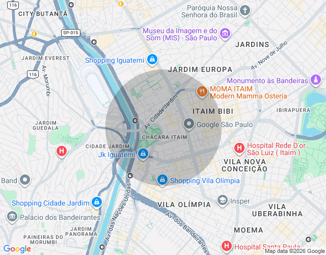 Imóvel no mapa