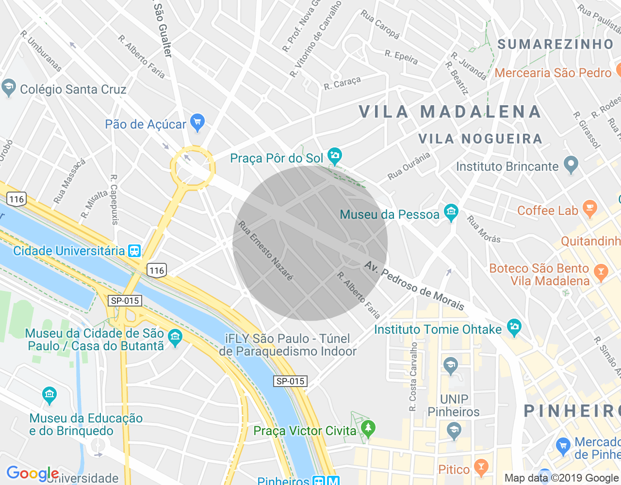 Imóvel no mapa