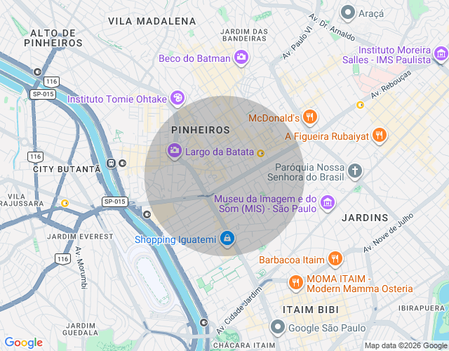 Imóvel no mapa