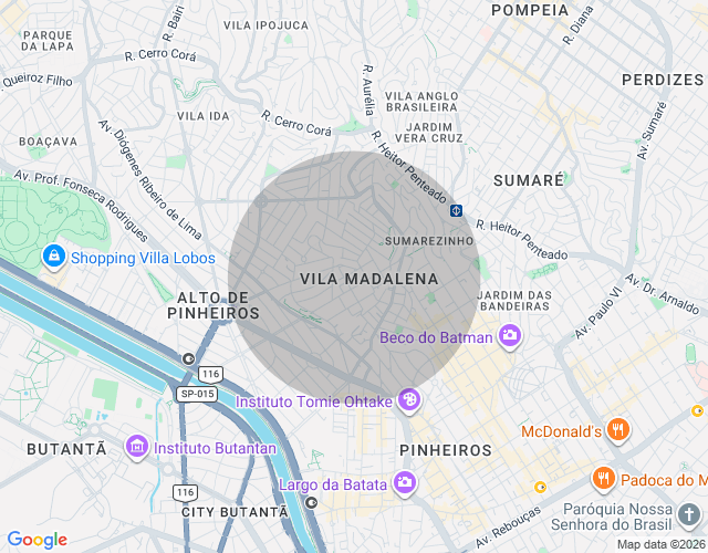 Imóvel no mapa