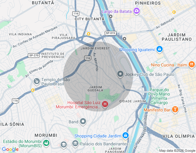 Imóvel no mapa