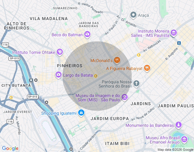 Imóvel no mapa