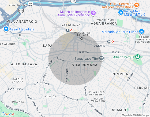 Imóvel no mapa