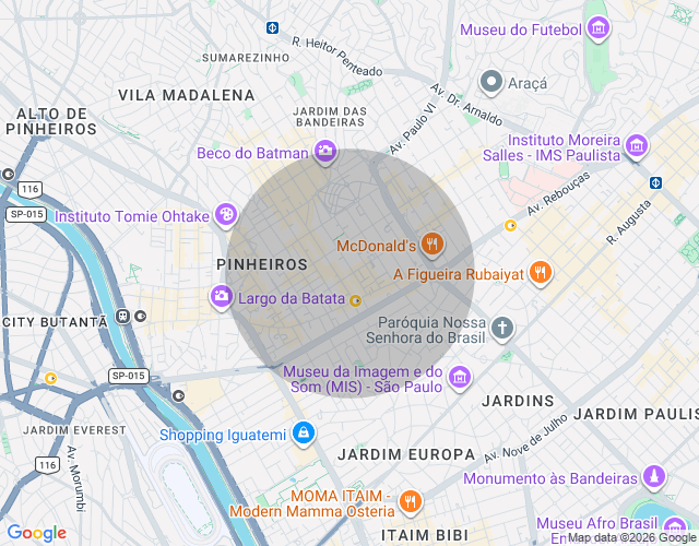 Imóvel no mapa